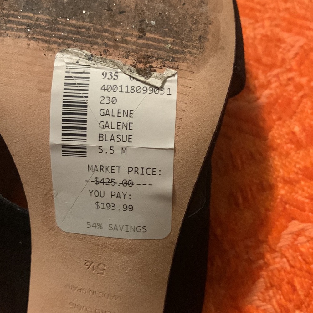 Stuart Weizman Black Heals Worn Once In Box - image 5